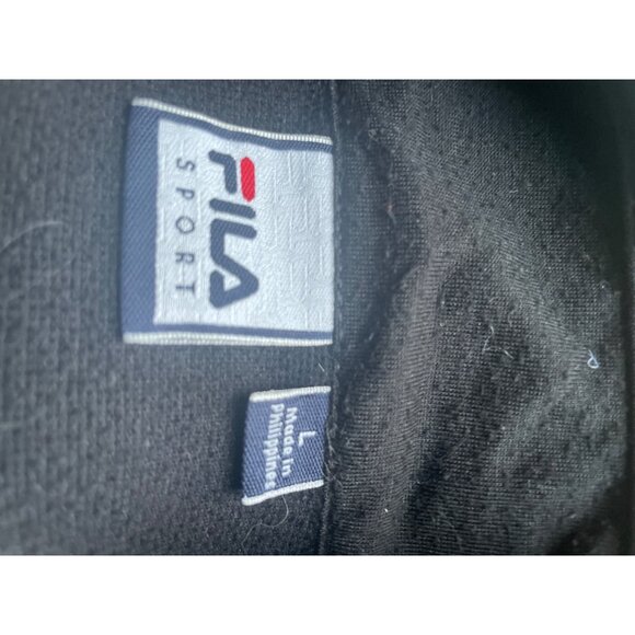 Fila Sport Vintage Zip Up Jacket #5 Catfish W Emblem Dark Blue sz L - Picture 2 of 7